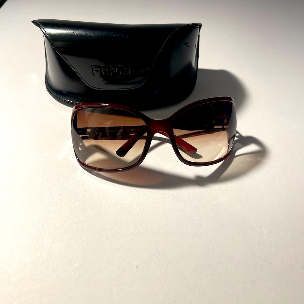 Fendi Brown/Brown Clear Lenses Fs5004 Sunglasses - Picture 7 of 10